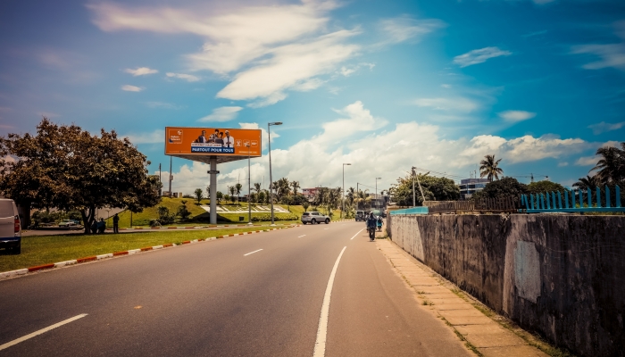 Gabon roads. Photo source: JCDecaux